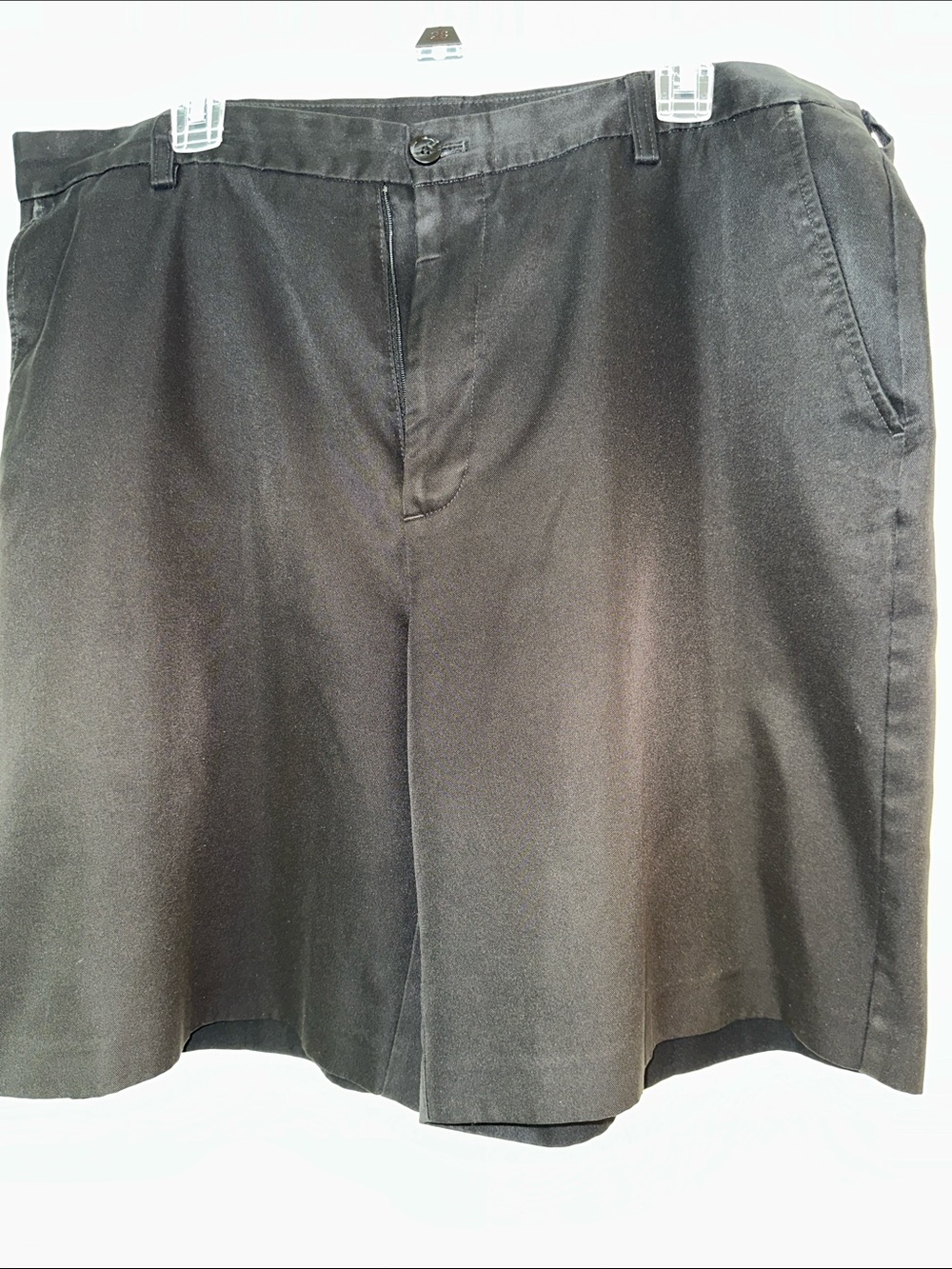 Izod Black Flat-Front Men's Shorts
